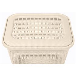 Coş pentru rufe cu capac Bytplast Econova 45708 50L (Ivory) Thumb