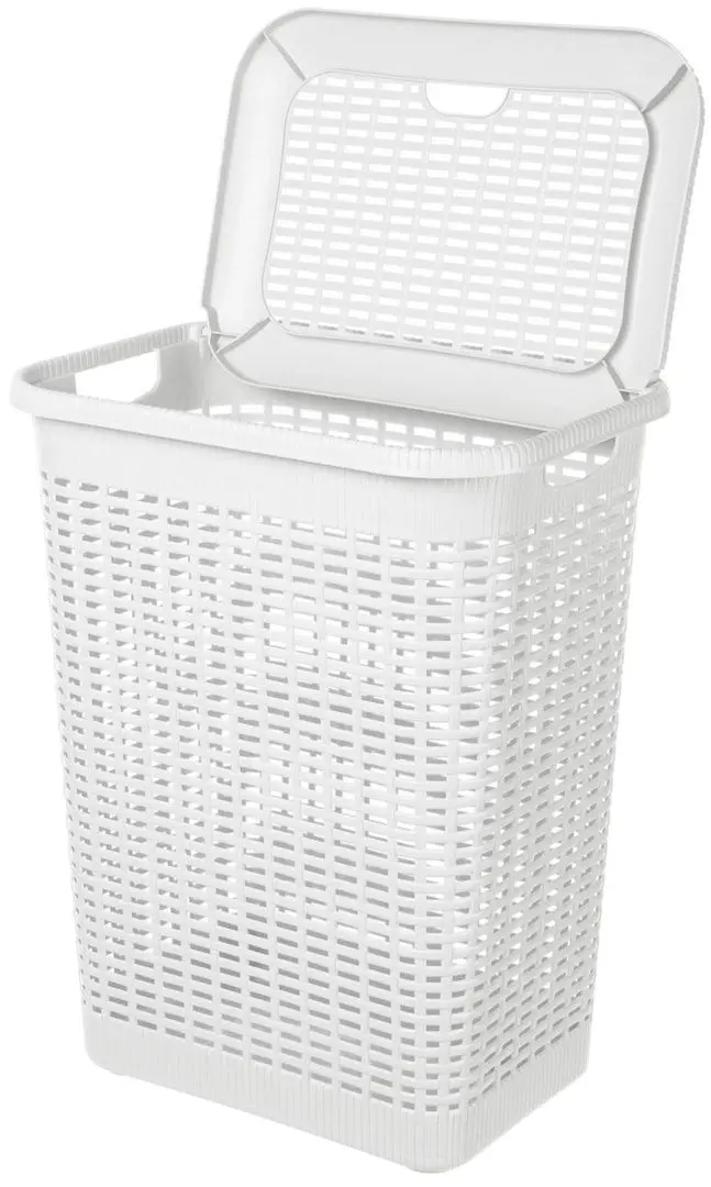 Корзина для белья с крышкой Bytplast Econova 45709 50L (White)