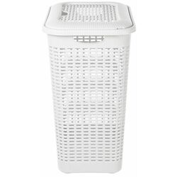 Корзина для белья с крышкой Bytplast Econova 45709 50L (White) Thumb
