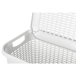 Корзина для белья с крышкой Bytplast Econova 45709 50L (White) Thumb