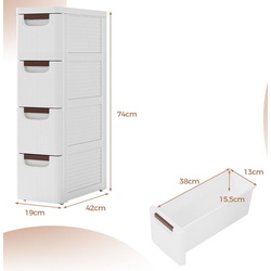 Comoda Costway JV11494WH (White) Thumb