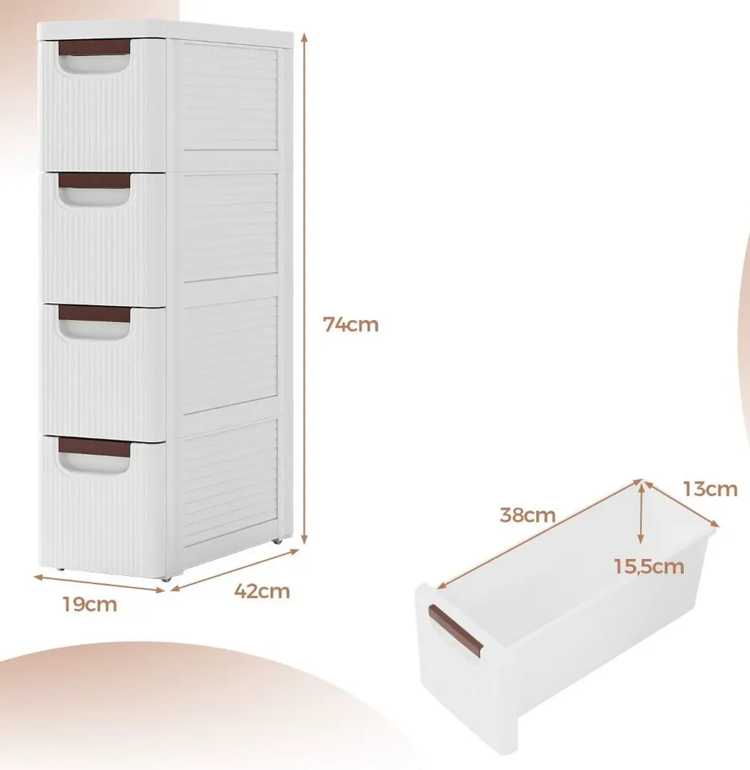 Comoda Costway JV11494WH (White) - 4