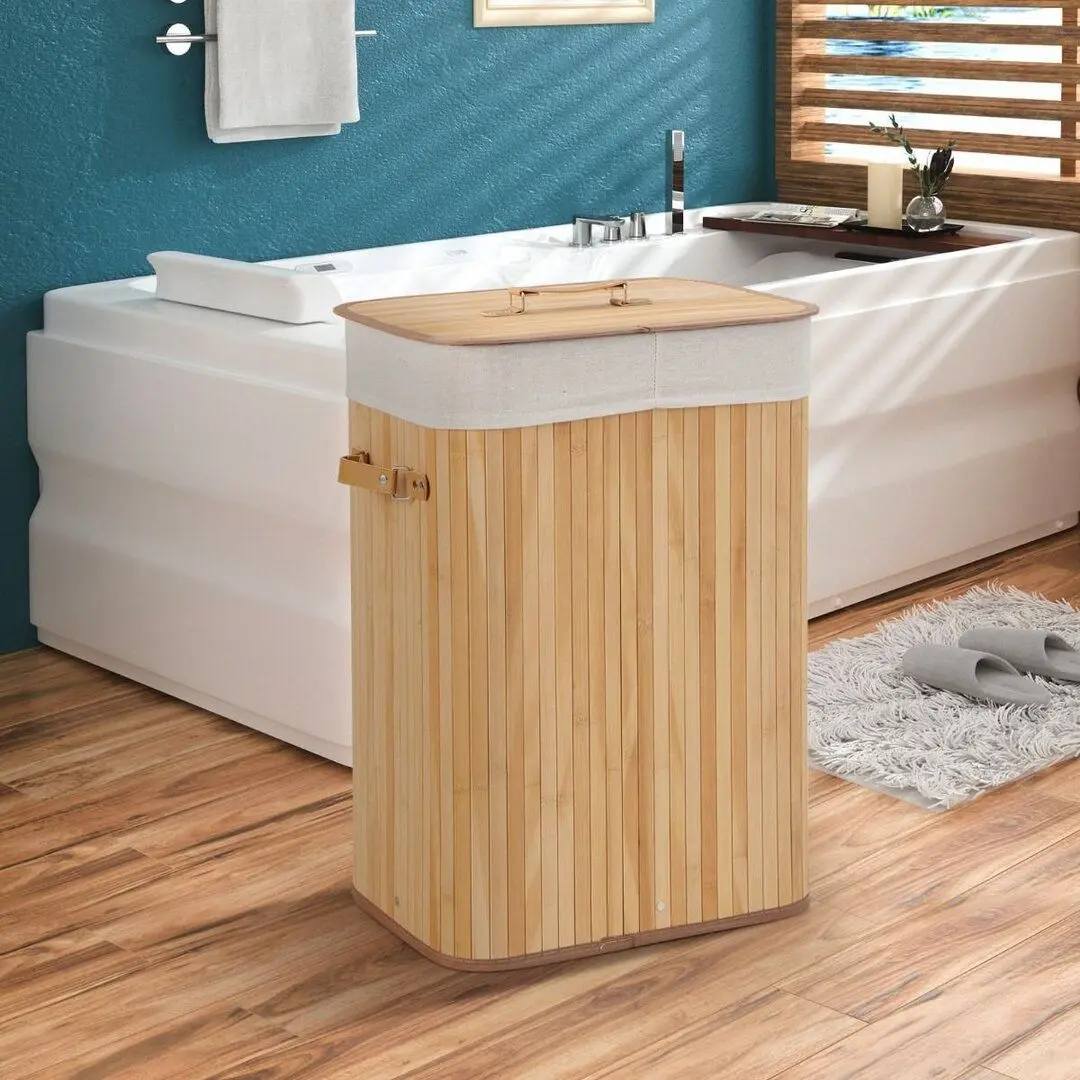 Cos pentru rufe Costway JZ10137NA (Bamboo)