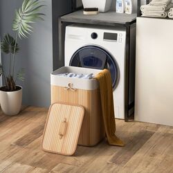 Cos pentru rufe Costway JZ10137NA (Bamboo) Thumb