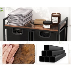 Cos pentru rufe Costway JZ10178CF (Black/Rustic Brown) Thumb