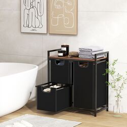 Cos pentru rufe Costway JZ10178CF (Black/Rustic Brown) Thumb