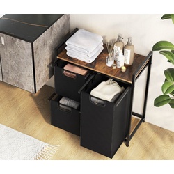 Cos pentru rufe Costway JZ10178CF (Black/Rustic Brown) Thumb