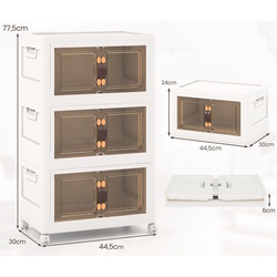 Comoda modulara Costway JV11932WH (White) Thumb