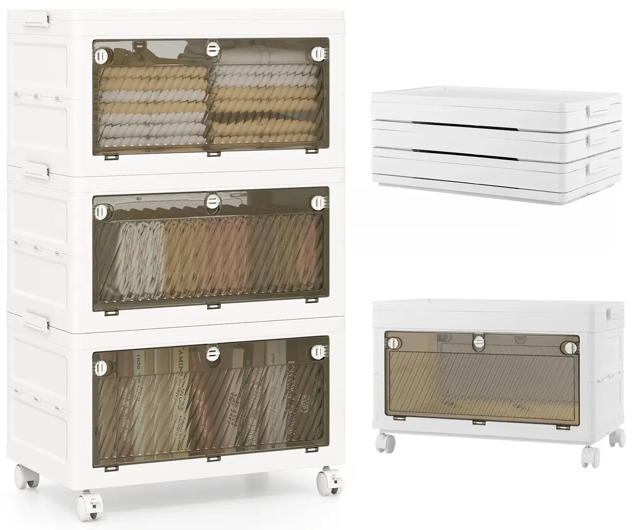 Comoda modulara Costway JZ10327WH (White)