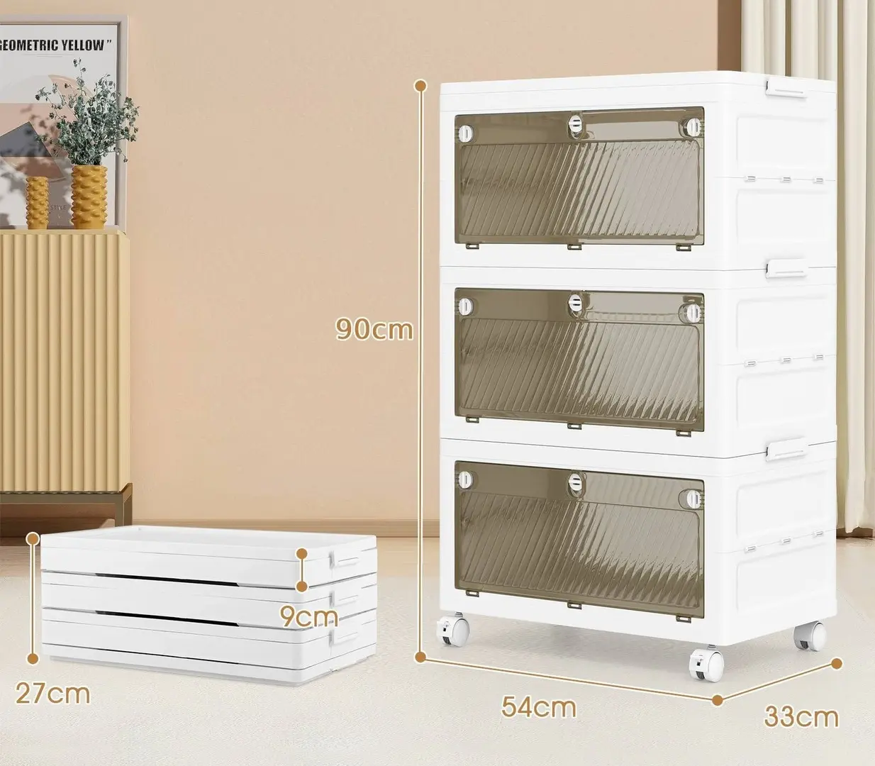 Comoda modulara Costway JZ10327WH (White)