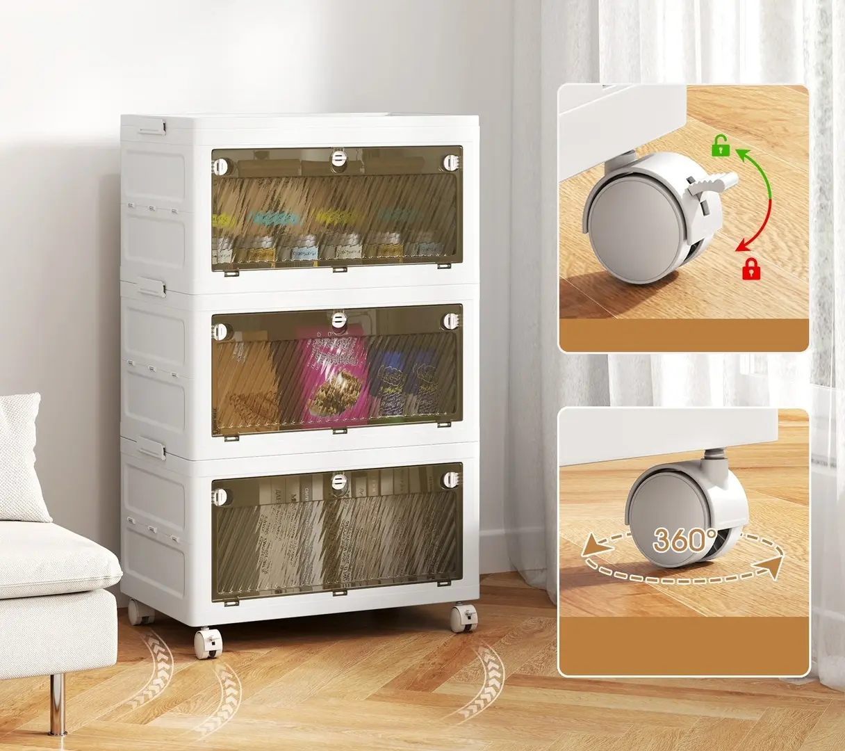 Comoda modulara Costway JZ10327WH (White)