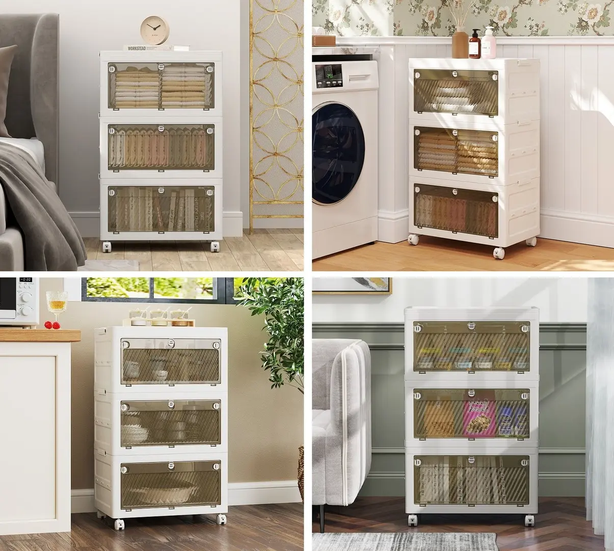 Comoda modulara Costway JZ10327WH (White)