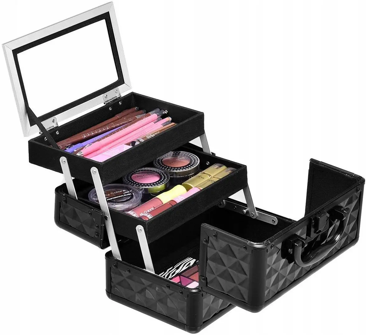 Valiză organizator cosmetic Costway HB85369BK (Black) - 4