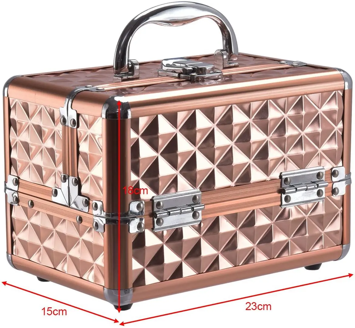 Органайзер-чемодан для косметики Costway HB85369GD (Gold) - 5