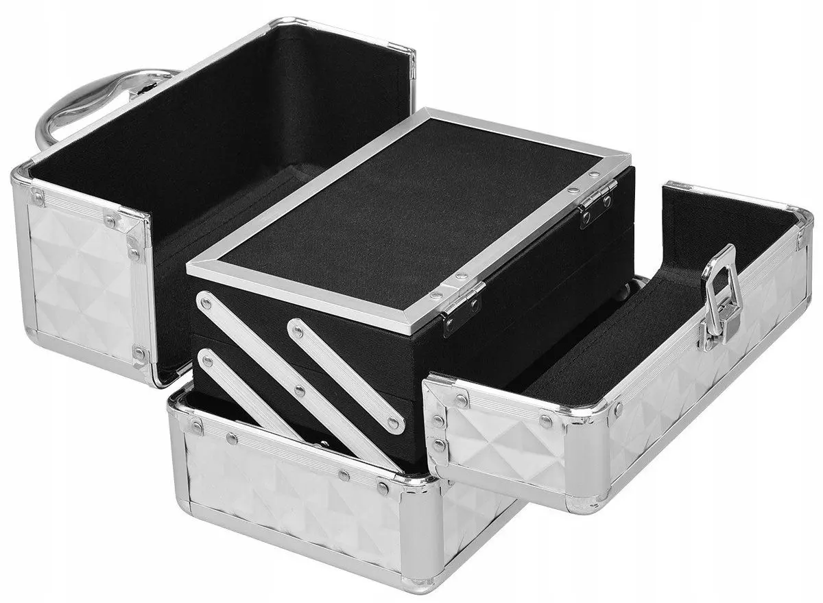 Valiză organizator cosmetic Costway HB85369SL (Silver) - 3