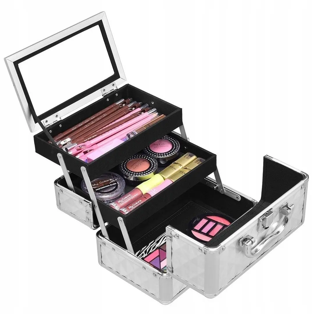 Valiză organizator cosmetic Costway HB85369SL (Silver) - 4