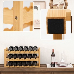 Подставка для бутылок Costway KC57137NA (Natural) Thumb