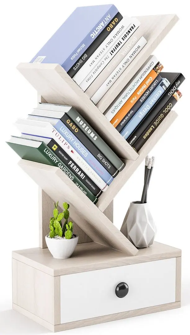 Подставка для книг Costway JV10717BE (Beige)