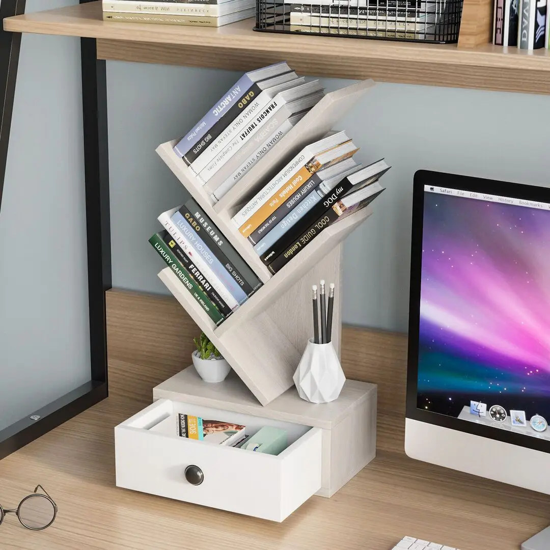 Подставка для книг Costway JV10717BE (Beige)