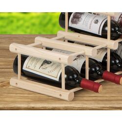 Etajera pentru sticle Costway JV11293 (Natural) Thumb