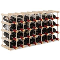 Etajera pentru sticle Costway JV11293 (Natural)