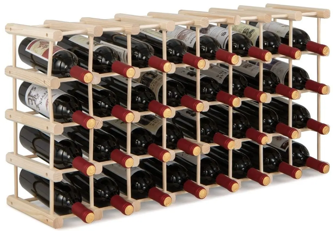 Etajera pentru sticle Costway JV11293 (Natural)