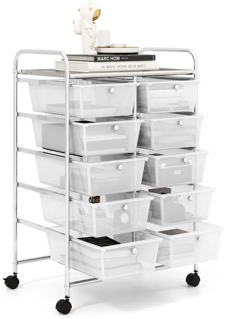 Тележка Costway JV11073CL (Transparent) - 2