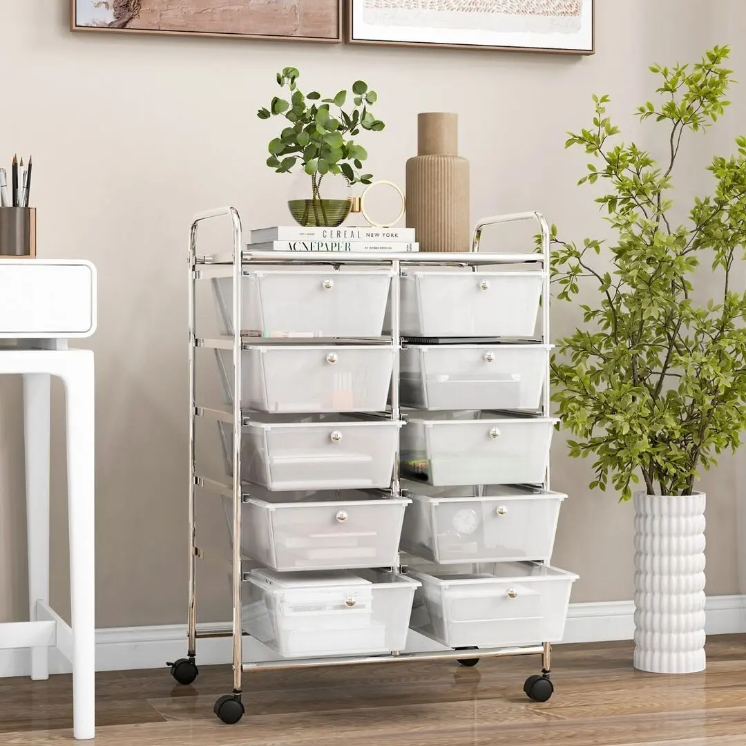 Тележка Costway JV11073CL (Transparent) - 4