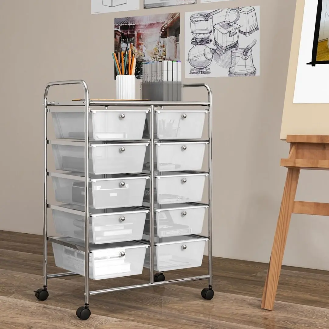 Тележка Costway JV11073CL (Transparent) - 6