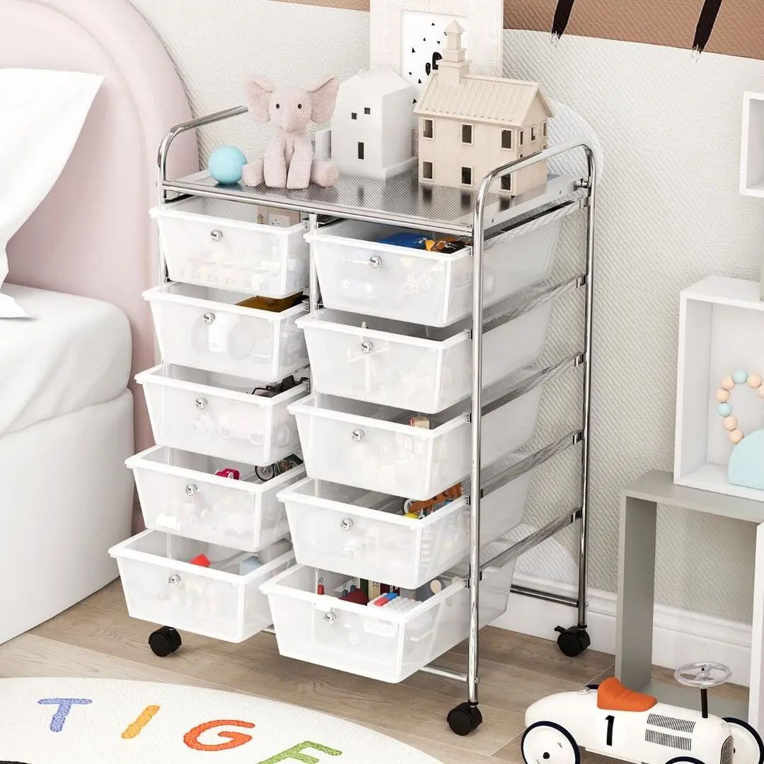 Тележка Costway JV11073CL (Transparent) - 7