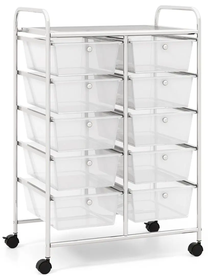 Тележка Costway JV11073CL (Transparent)