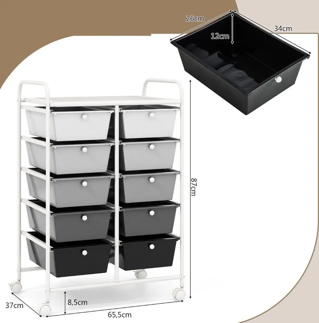 Carucior Costway JV11073HF (White/Grey) - 6