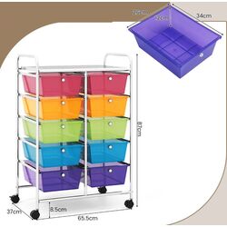 Тележка Costway JV11073RB (Multicolor) Thumb