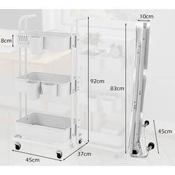 Тележка Costway JZ10292WH (White) Thumb