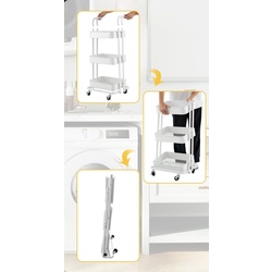 Тележка Costway JZ10292WH (White) Thumb