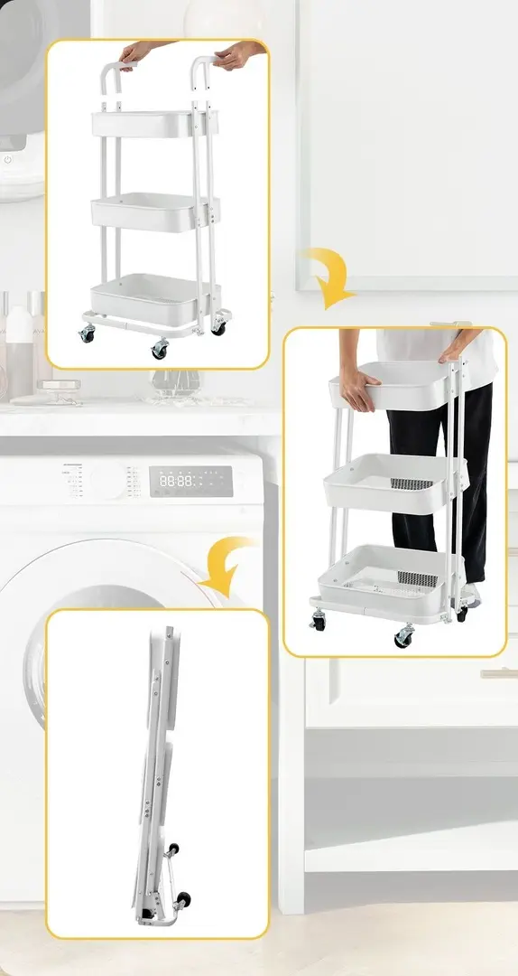 Тележка Costway JZ10292WH (White)