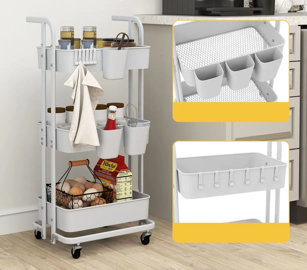 Тележка Costway JZ10292WH (White)