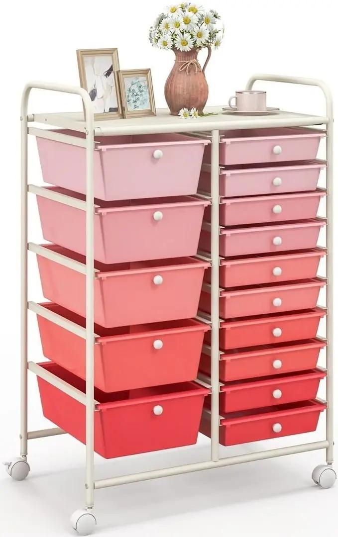 Тележка Costway HW53825PI (Pink) - 2