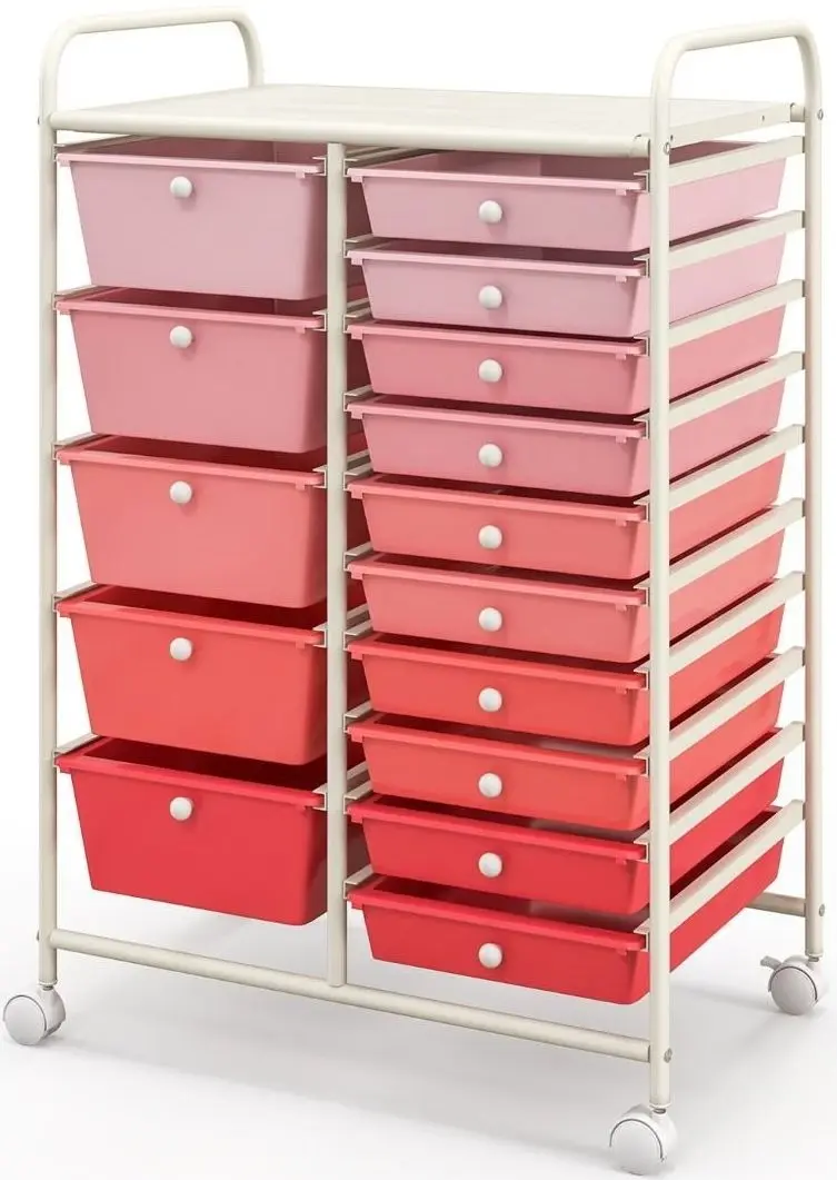 Тележка Costway HW53825PI (Pink)