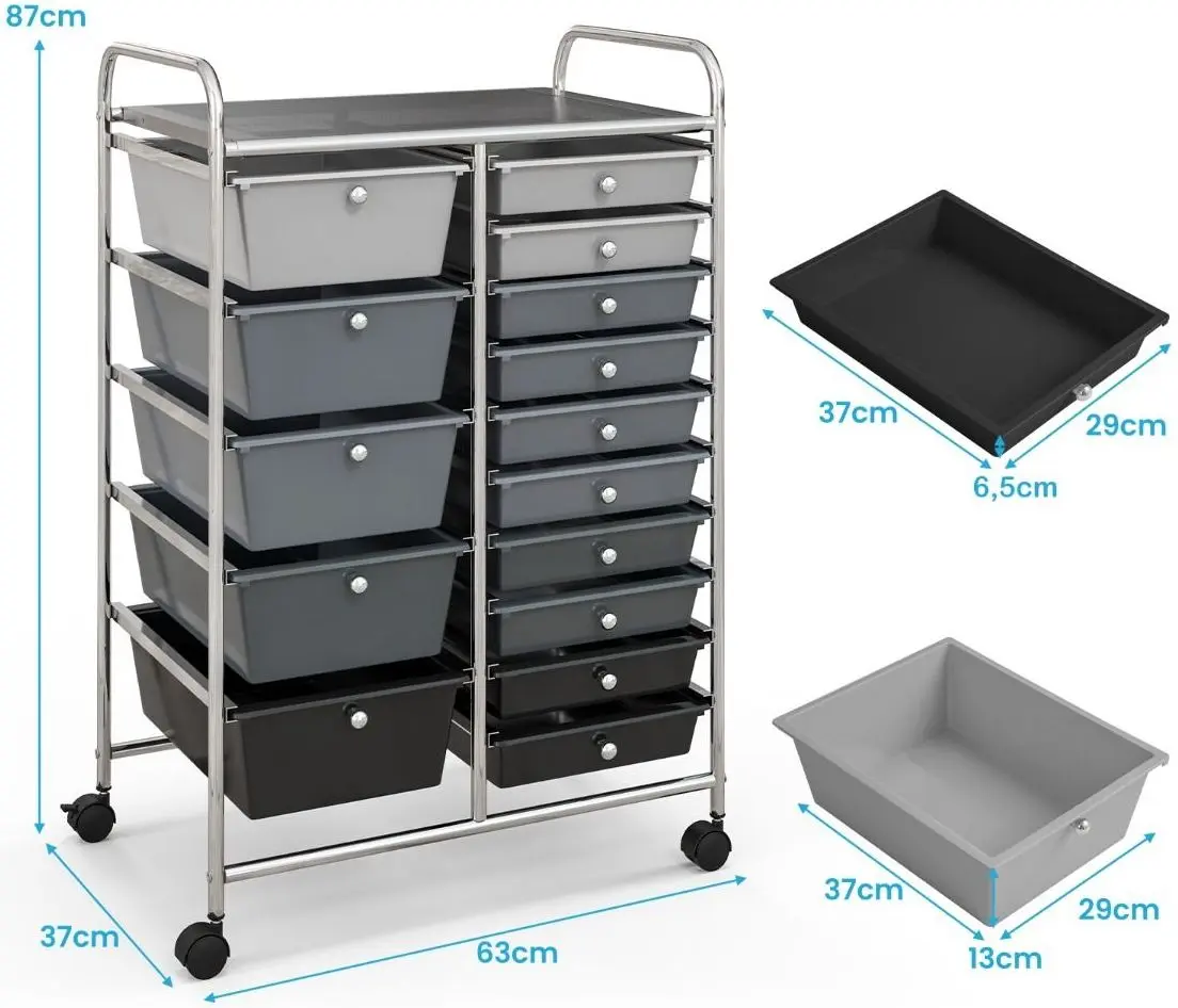 Тележка Costway HW53825ZJ (Grey) - 3