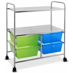 Тележка-органайзер Costway HW54070GN (Green/Blue) Thumb