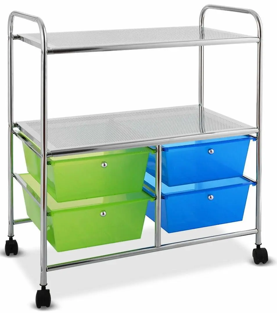 Тележка-органайзер Costway HW54070GN (Green/Blue)