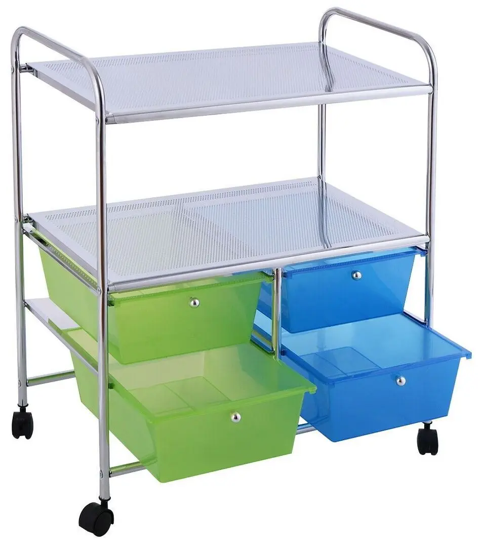 Тележка-органайзер Costway HW54070GN (Green/Blue)