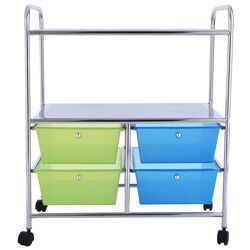 Тележка-органайзер Costway HW54070GN (Green/Blue) Thumb