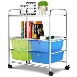 Тележка-органайзер Costway HW54070GN (Green/Blue) Thumb