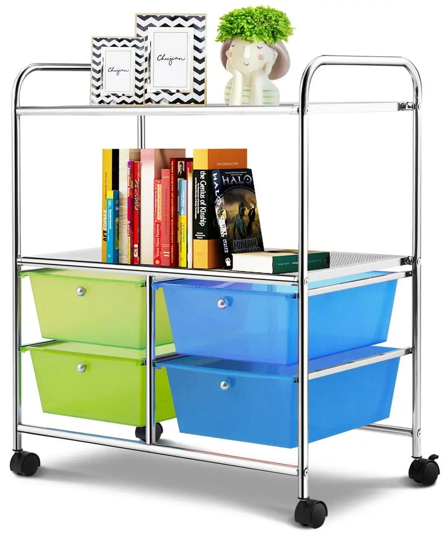 Тележка-органайзер Costway HW54070GN (Green/Blue)