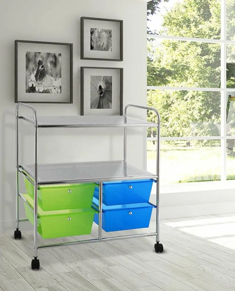 Тележка-органайзер Costway HW54070GN (Green/Blue)