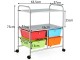 Organizator cu roti Costway HW54070RB (Rainbow)