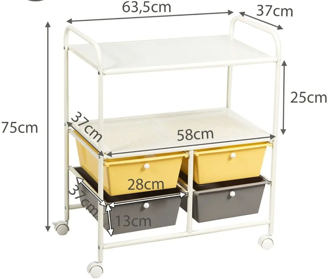 Тележка Costway HW54070YE (Yellow)