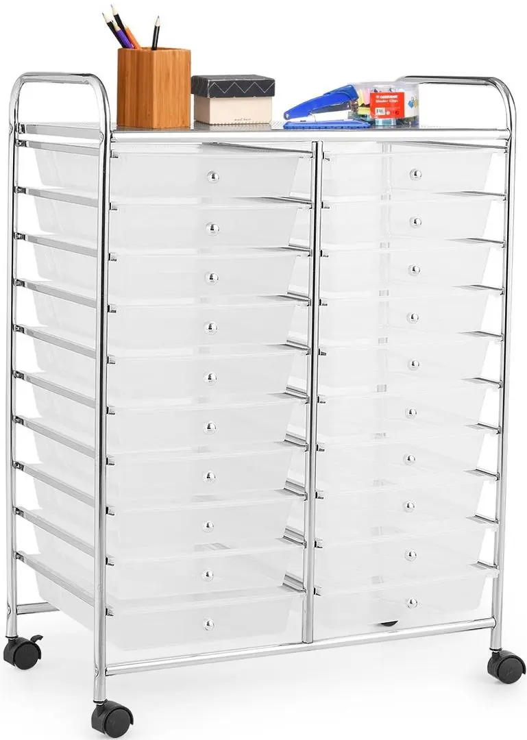 Тележка Costway HW56501CL (Transparent) - 2